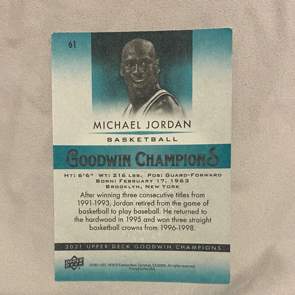 2021 Goodwin  Champions Michael Jordan #61 (055)